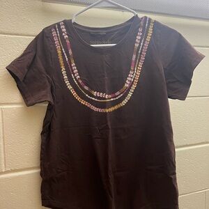 Mahina Made Brown Short Sleeve Tee